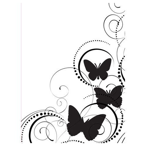 DARICE Embossing Folder Butterfly Swirl 10.5cm x 14.5cm 