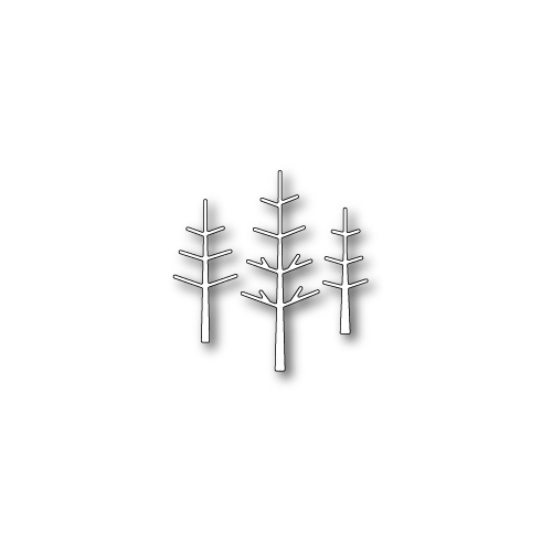 Poppystamps Dies - Stick Pine Trees 1236 FREE SHIPPING