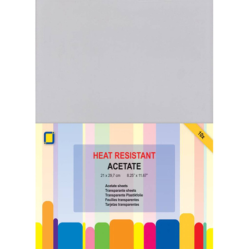 Heat Resistant Acetate A4 10/Pkg