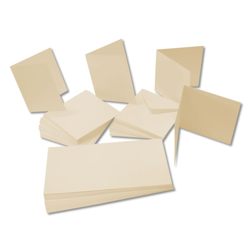 Craft UK Limited 50 Ivory 6x6 Cards and Envelopes