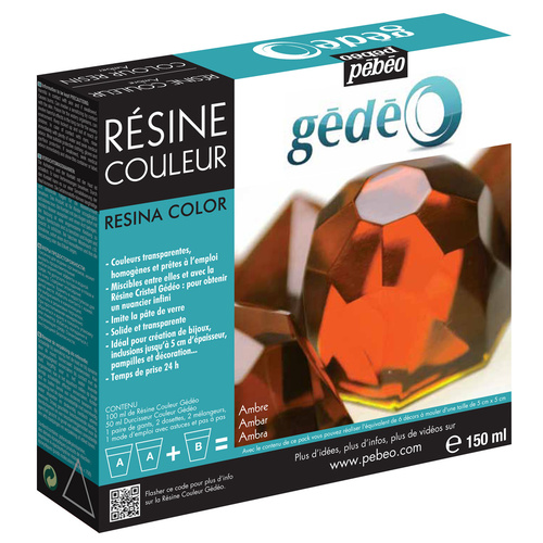 Pebeo Gedeo Colour Resin Kit 150ml Amber