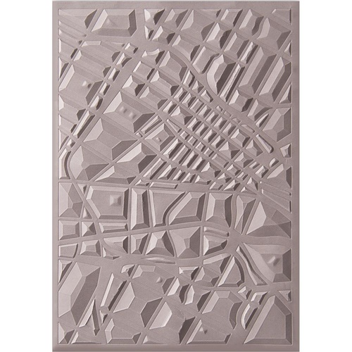 Sizzix 3D Textured Impressions Embossing Folder Map 662456