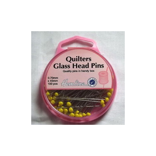 Pins - Quilting Extra Long 45mm 100pcs In Handy Re-Useable Box