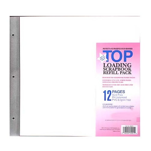 12x12 MBI Refills Post Bound Albums (6 Pack) includes Acid Free Paper & Extension Posts