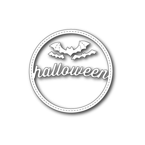 Memory Box Die Stitched Halloween Circle Frame 99280 