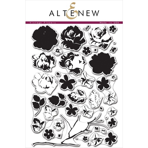 Altenew Vintage Flowers Stamp Set ALT1017 
