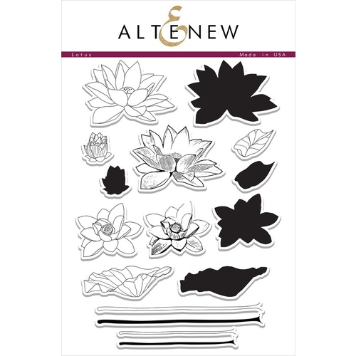 Altenew Lotus Stamp Set ALT1035 
