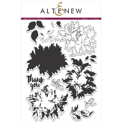 Altenew Majestic Bloom Stamp Set ALT1037 