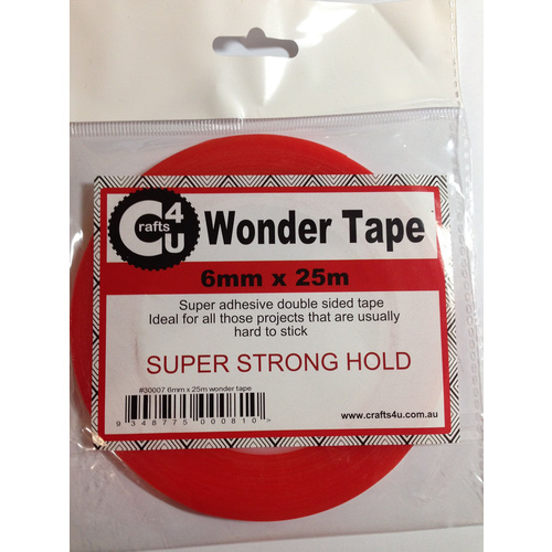 Wonder Tape Double-Sided 6mm x 25m STRONGEST Tape 