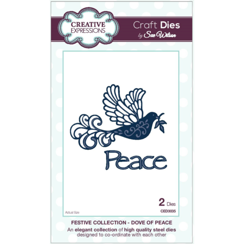 Sue Wilson Dies Festive Collection Dove of Peace CED3035 