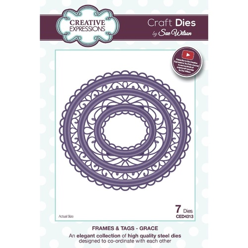 Sue Wilson Dies Frame & Tag Collection Grace Dies CED4313 