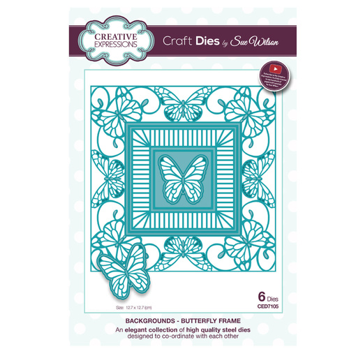 Sue Wilson Dies Background Collection Butterfly Frame CED7105 