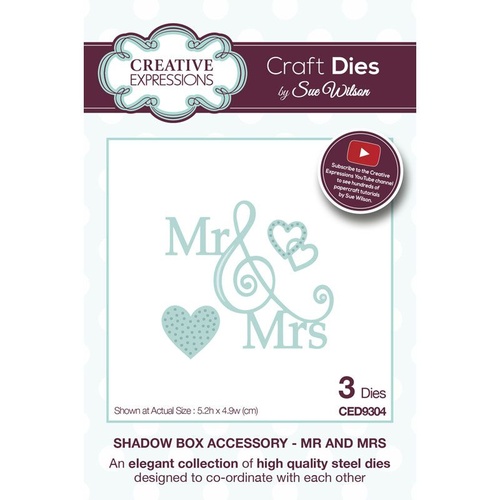 Sue Wilson Dies Shadow Boxes Collection Mr and Mrs CED9304 