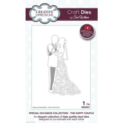 Sue Wilson Dies Special Occasion Bride and Groom The Happy Couple Die CED9401 