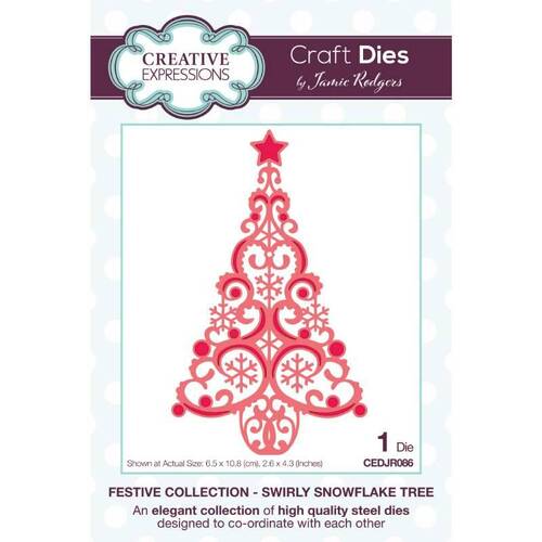 Creative Expressions Jamie Rodgers Swirly Snowflake Craft Die