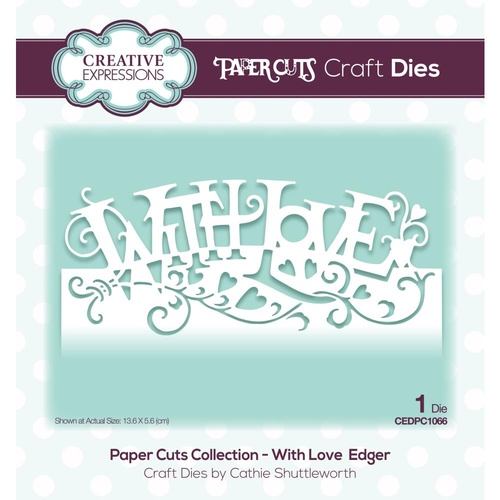 Paper Cuts Collection Die With Love Edger CEDPC1066