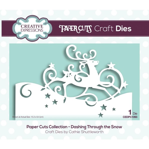 Paper Cuts Collection Die Dashing Thorough the Snow CEDPC1093