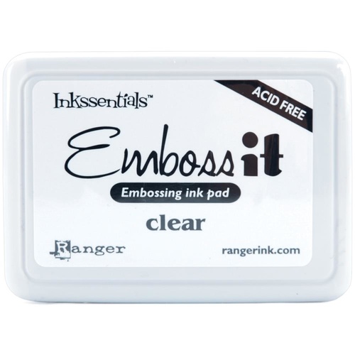 Inkssentials Emboss it Embossing Ink Pad Clear Acid Free Ranger 