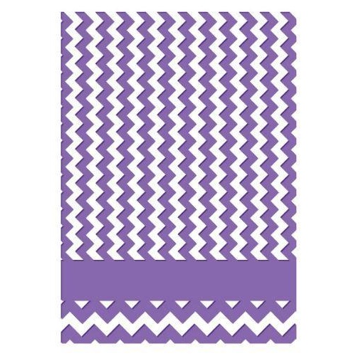 Couture Creations Embossing Folder 5x7 Harmony Collection Chevron 