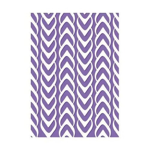 Couture Creations Embossing Folder 5x7 Harmony Collection Weaved 