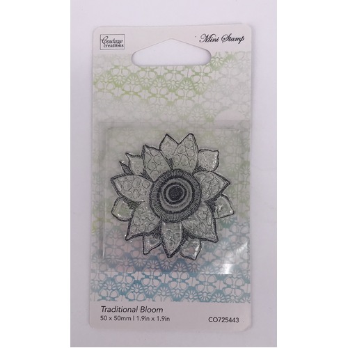 Couture Creations Mini Stamp Le Petit Traditional Bloom
