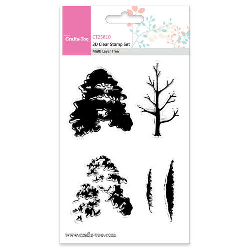Crafts-Too 3D Clear Stamps Multi Layer Tree