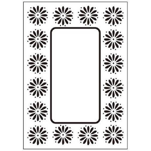 Crafts-Too Embossing Folder Daisy Frame 4.25x5.5 