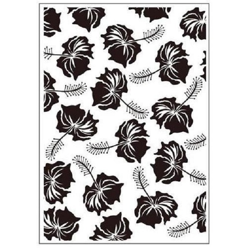 Crafts-Too Embossing Folder Tropical Flowers 4.25x5.5  
