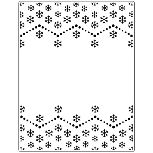 Crafts-Too Embossing Folder Snowflake 14.6cm x 19cm 