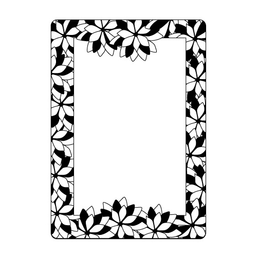 Crafts-Too Embossing Folder Poinsettia Frame 4.25x5.5 