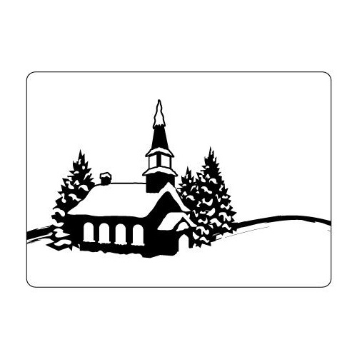 Crafts-Too Embossing Folder Winter Village 4.25x5.5 