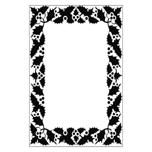 Crafts-Too Embossing Folder Berry Frame 4.25x5.5  