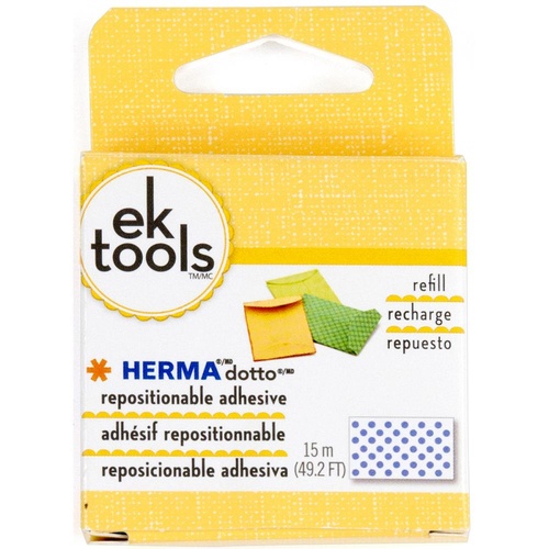 EK Tools Dotto Dots Refill Glue Dots Repositionable 15m 