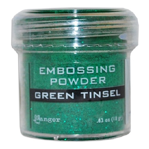 Ranger Embossing Powder 1 Ounce GREEN TINSEL