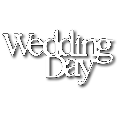 Frantic Stamper Precision Die Wedding Day Words FRADIE09744 