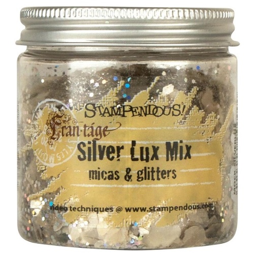 Stampendous Micas & Glitters Lux Mix 1.27oz Silver