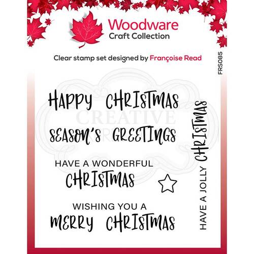 Woodware Clear Stamps Useful Christmas Sentiments