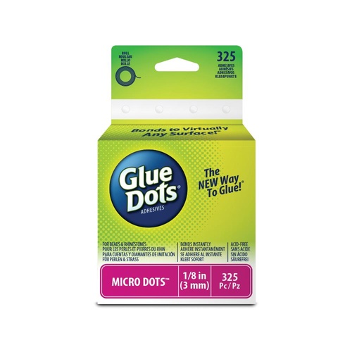 Glue Dots Adhesive Micro Dots 325 1/8in 3mm 347008 Made in USA