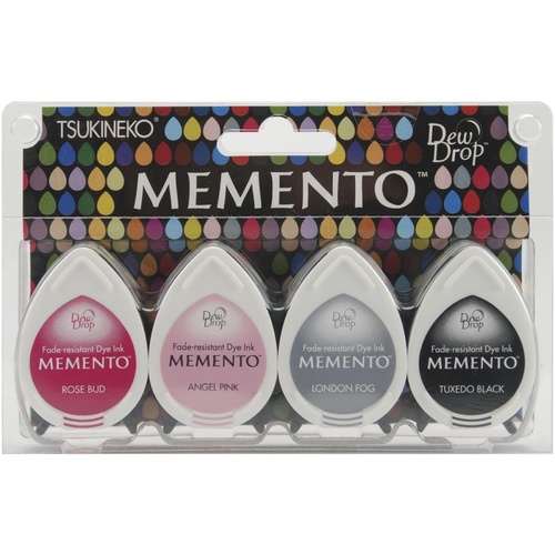 Tsukineko Memento Dye Ink Pads Dew Drops 4/Pkg Girls Night Out
