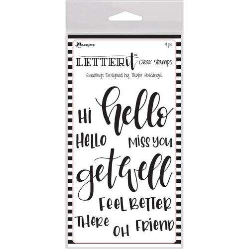 Ranger Letter It Clear Stamp 4 x 6 Greetings