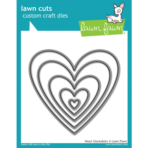 Lawn Fawn Cuts Heart Stackables LF1024 