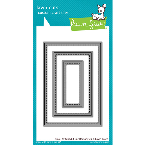 Lawn Fawn Cuts Stitched 4 Bar Rectangles Small Die LF1027 