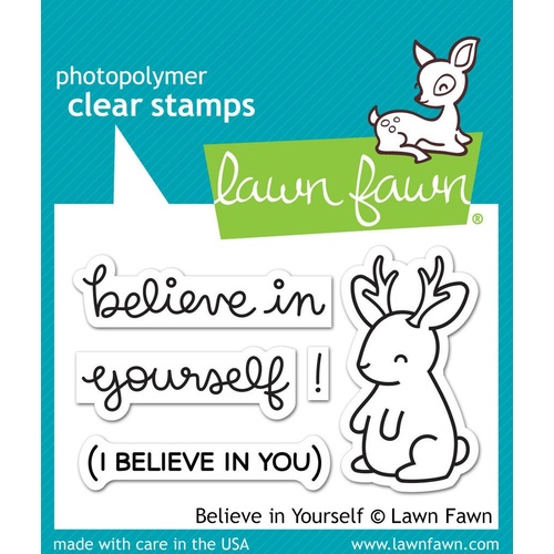 Lawn Fawn Stamps Believe in Yourself LF1042 