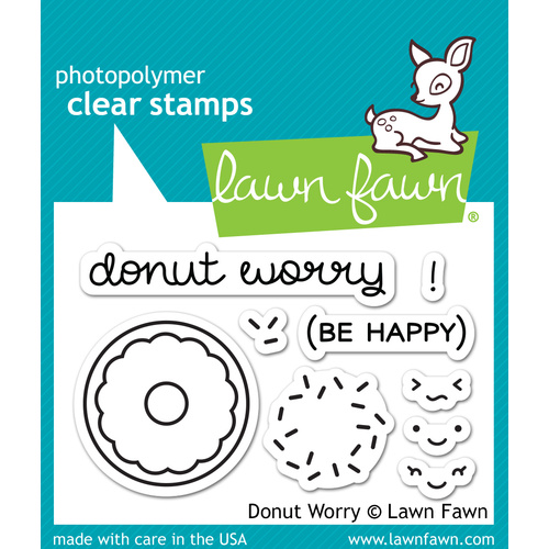 Lawn Fawn Stamps Donut Worry LF1136 