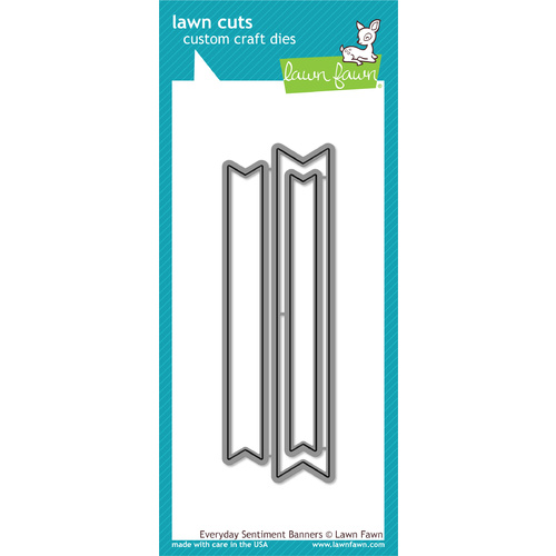 Lawn Fawn Cuts Everyday Sentiment Banners Die LF1139 