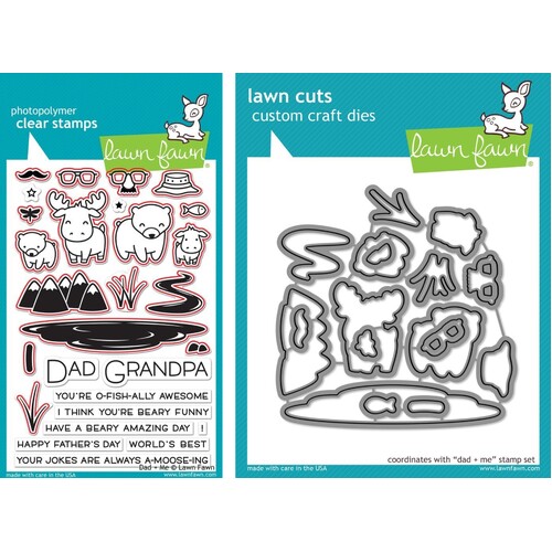 Lawn Fawn Dad + Me Stamp+Die Bundle