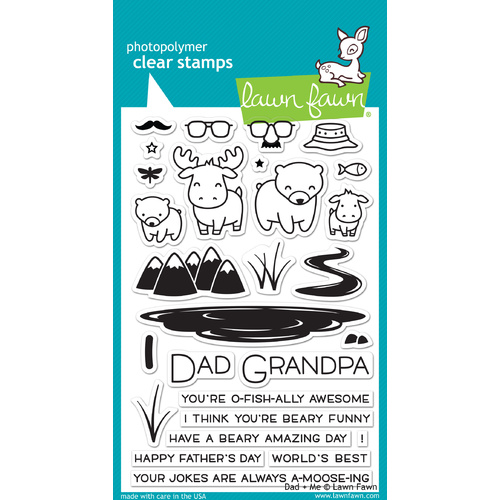 Lawn Fawn Stamps Dad + Me LF1163 
