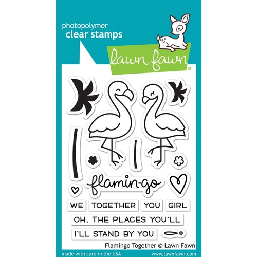Lawn Fawn Stamps Flamingo Together LF1173 
