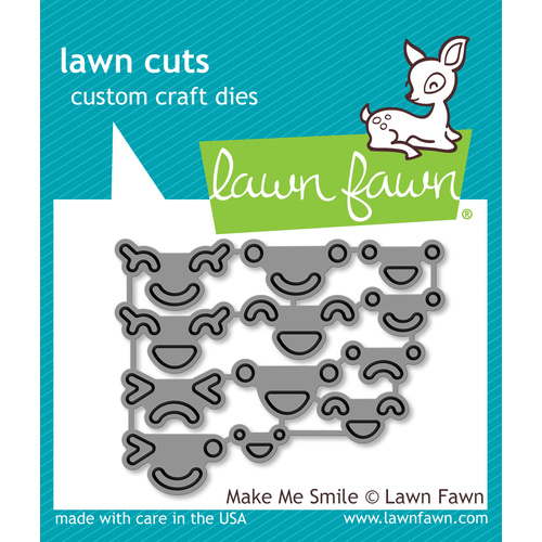 Lawn Fawn Cuts Make Me Smile Dies LF1184 