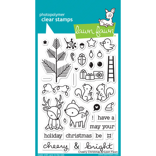 Lawn Fawn Stamps Cheery Christmas LF1216 